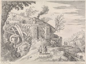 水車小屋と善きサマリア人のある風景 イタリアの風景（連載タイトル） 作： Willem van Nieulandt (II)