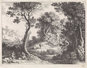 水星、アーガスとイオ 作： Willem van Nieulandt (II)