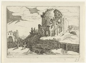 ローマのニンフェウム Romeinse ruïnes (serie 2) (シリーズタイトル) 作： Willem van Nieulandt (II)