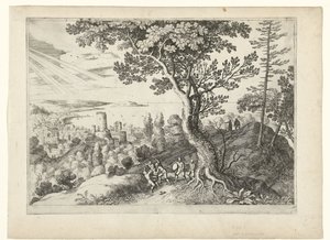 旅行者が強盗に襲われる イタリアの風景（連載タイトル） 作： Willem van Nieulandt (II)