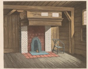 ザーンダムの皇帝ピョートル ハウスの内部、1824 年 1697 年にザーンダムにペーター デ グルーテン皇帝が住んでいたコテージ (...) - ザーンダム皇帝ピエール ル グランド ア メゾネット (...) (オブジェクトのタイトル) 作： Willem van Senus (possibly)