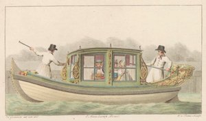 ザーンのテントヨット、1816年 A Noord-Hollandsch Tentjagtje aan de Zaan / Une barque de Compagnie nommée Tentjagje à Zaandam (オブジェクトのタイトル) 作： Willem van Senus