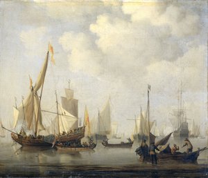 海の静けさ 作： Willem van de Velde (II)