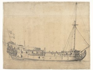 1666 年 6 月の 4 日間の戦いの後に育てられたロイヤル ジョージ号