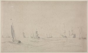 荒海での出荷 作： Willem van de Velde