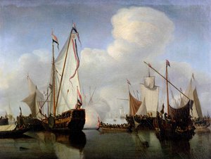 不明な画像 作： Willem van de Velde