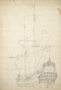 1653年建造、30門、最後に言及されたのは1666年。 作： Willem van de Velde the Younger