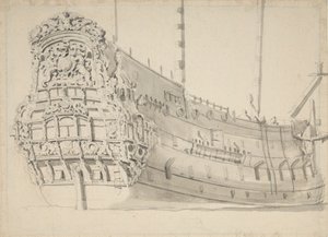 ジェームズ "の肖像 1675年頃（鉛筆、水彩） 作： Willem van de Velde the Younger