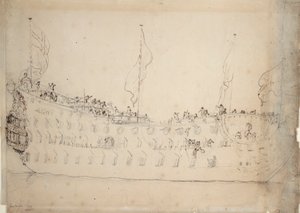 ロイヤルソブリン」の肖像（1701年） 作： Willem van de Velde the Younger