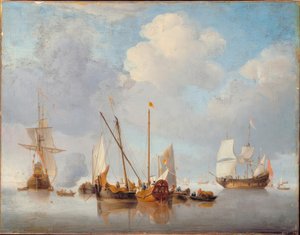 after W.v.d.Velde the Younger, A Lull