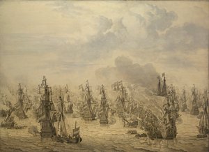 シェベニンゲンの戦い 作： Willem van de the Elder Velde