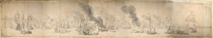 サウンドの戦い、1658年10月29日、1658年頃（紙） 作： Willem van de the Elder Velde