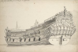 ユトレヒト州」の肖像。1663年建造。最後に言及されたのは1696年。 作： Willem van de Velde the Younger