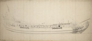 サウダド家の肖像》1676年頃（黒鉛、灰色水彩）