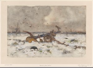 雪原を耕す 作： Willem van der Nat