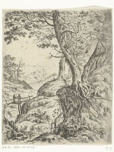木橋のある風景 作： Willem von Bemmel