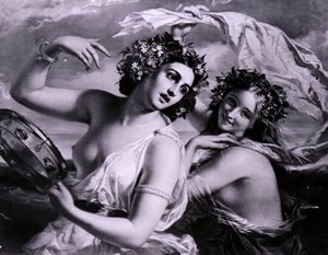 音楽はどこへ行っても奏でられる」1849年 作： Willes Maddox