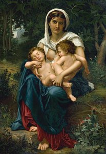 チャリティー（クロモリ 作： William Adolphe (after) Bouguereau