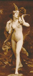 青春と愛（グラビア） 作： William Adolphe (after) Bouguereau
