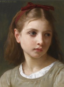 少女の肖像 作： William Adolphe Bouguereau