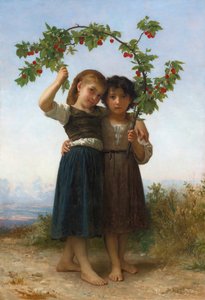 ザ チェリー ブランチ 作： William Adolphe Bouguereau
