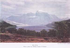 ベン・ネヴィス、コリンズ社発行のBritish Adventureより 作： Joseph Mallord William Turner