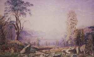 1856年秋、インバネスシャー、ロッホ・ギャリー 作： Joseph Mallord William Turner