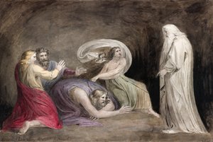 サミュエルの精霊を育てるエンドアの魔女。 作： William (after) Blake