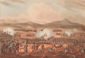 フエンテス・ドノロの戦い 1811年5月5日（アクアチント、彩色済み 作： William (after) Heath