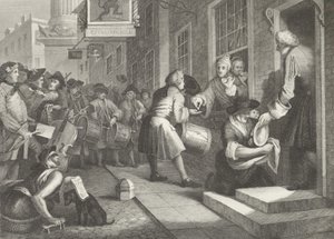グッドチャイルドの結婚式の様子 作： William (after) Hogarth