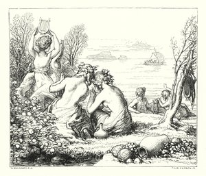 The Sea-Fairies (エングレービング) 作： William (after) Mulready