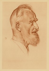ジョージ・バーナード・ショーの肖像（リトグラフ） 作： William (after) Rothenstein
