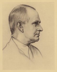 A・S・エディントン教授の肖像（リトグラフ） 作： William (after) Rothenstein