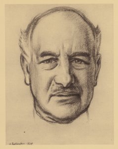 ランドフォード公メルチェット卿の肖像（リトグラフ） 作： William (after) Rothenstein