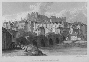ダーラムのエルベット橋（彫刻 作： William (after) Westall