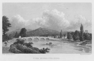 Uske, Monmouthshire (彫刻) 作： William (after) Westall
