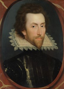 グレイ・ブリッジスの肖像、スードリーの第5男爵シャンドス（1581〜1621年頃）1615年頃（パネルに油彩） 作： William (attr. to) Larkin