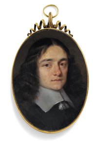 以前はジョン・ミルトン（銅に油を塗った）と呼ばれていた紳士 作： William (circle of) Dobson