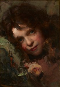 頭の習作（キャンバスに油彩） 作： William A. Pratt