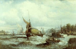 荒れた海 作： William A. Thornley or Thornbery