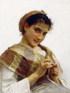 ブルトンの少女、1889年 作： William Adolphe Bouguereau