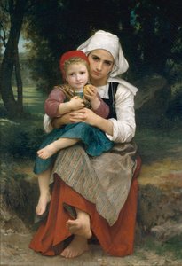 ブルトン兄弟と姉妹、1871年。 作： William Adolphe Bouguereau