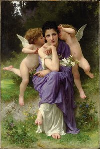 春の歌、1889 作： William Adolphe Bouguereau