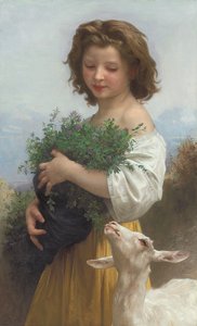 リトルエメラルド;リトルエメラルド、1874 作： William Adolphe Bouguereau