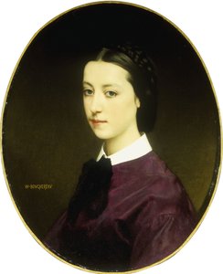 若い女性の肖像画 作： William Adolphe Bouguereau