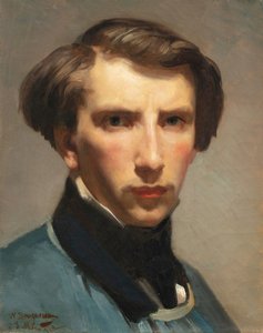 自画像（キャンバスに油彩） 作： William Adolphe Bouguereau