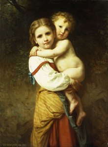 お姉さん;姉妹、1865 作： William Adolphe Bouguereau
