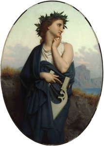 The Muse Philomèle, 1861年。 作： William Adolphe Bouguereau