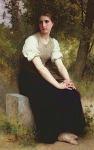 ナイチンゲールの歌、1895年頃（キャンバスに油彩） 作： William Adolphe Bouguereau
