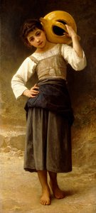 ウォーターガール、 作： William Adolphe Bouguereau